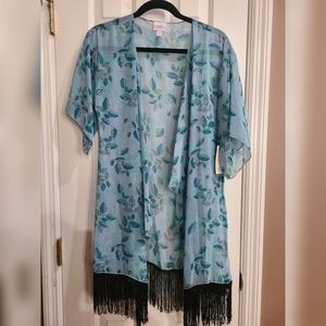 LuLaRoe Monroe Kimono swimsuit cover-up NWT small
